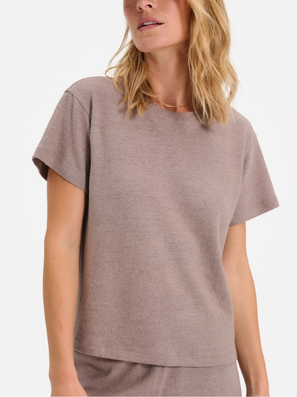 Mate the Label Regenerative Hemp Classic Crew S NWT Mineral